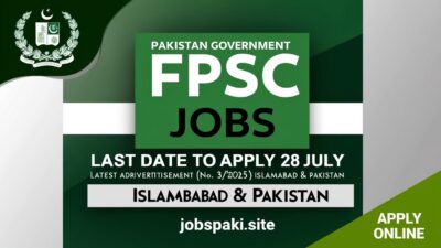 FPSC Jobs 2025 Latest Advertisement (No. 32025) for Islamabad & Pakistan
